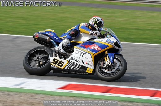 2009-05-09 Monza 1309 Superbike - Qualifyng Practice - Jakub Smrz - Ducati 1098R